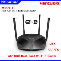 เราเตอร์ Wifi 6 MERCUSYS : รุ่น MR70X Wi-Fi 6 Router Wireless AX1800 Dual Band Gigabit