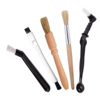 Coffee Brush Set Espresso Brush Kit,Wooden Coffee Grinder Machine Cleaning Brush and Espresso Brush for Coffee Machine