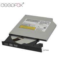 Deepfox ไดรฟ์ออปติคัล DVD ROM 12.7มม.,เครื่องเล่น CD-RW ซีดี/DVD-ROM เครื่องอ่านแบบพกพาที่บางเฉียบสำหรับแล็ปท็อปพร้อมแผงควบคุม