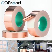 ﹍☬✼ 20M Double Sided Conduct Copper Foil Adhesive tape Mask magnet Shielding Repair Thermal Conductive bathroom Tape EMI Anti-Static