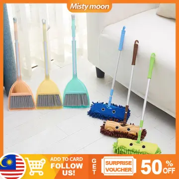 Mini Housekeeping Cleaning Tools Set for Children,3Pcs Include Complete  Adorable Small Mop, Small Broom, Small