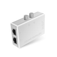 Mini 2 Port RJ45 RJ-45 Network Network Box Switcher Dual 2 Way Port Manual Sharing Switch Adapter HUB