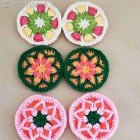 9.30k รองเท้าแตะผ้าขนสัตว์ แฮนด์เมด ลายดอกไม้ [สามคู่] รูปแบบสี สุ่มลาย สามารถสังเกตรูปแบบสีได้