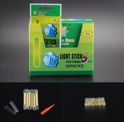 50 Packsbox 4.5X37MM-7.5X75MM Fishing Glow Stick Luminous Night Sticks Wand Chemical Fluorescent Lighting Stick Pesca