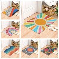 Colorful Cubes texture Art Floor Mat Bathroom Decor Carpet Non-Slip For Living Room Kitchen welcome Doormat Balcony Mats