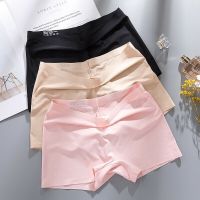 Women Boyshorts Panties Seamless ice silk Lingerie Summer Fashion Solid Underwear