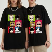 Anime Spy X Family Anya Forger Men Cotton Tshirt Clothes Tee