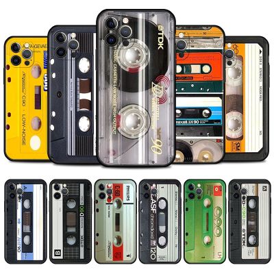 Magnetic Radio tape Cassette Phone Case for iPhone 14 13 Pro 12 Mini 11 Pro Max XR X 7 8 14 Plus XS Max SE Cover Coque
