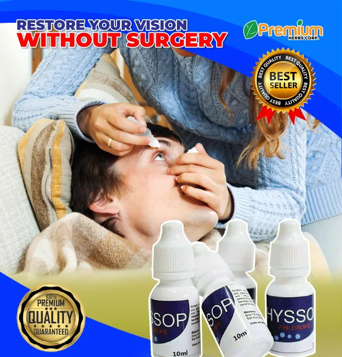 Authentic HYSSOP MINERAL EYE DROPS for Eye Medicine, Conjunctivitis