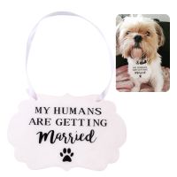 1PCS Dog Wedding Sign Creative Letter Print Hanging Board Wedding Decoration Sign Wedding Photography Props Pet Decor