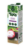 TIPCO น้ำมังคุดผสมน้ำผลไม้รวม Mangosteen &amp; Mixed Fruit Juice 100% ขนาด 1000 มล. x 12 กล่อง ยกลัง (1ลัง/12กล่อง)