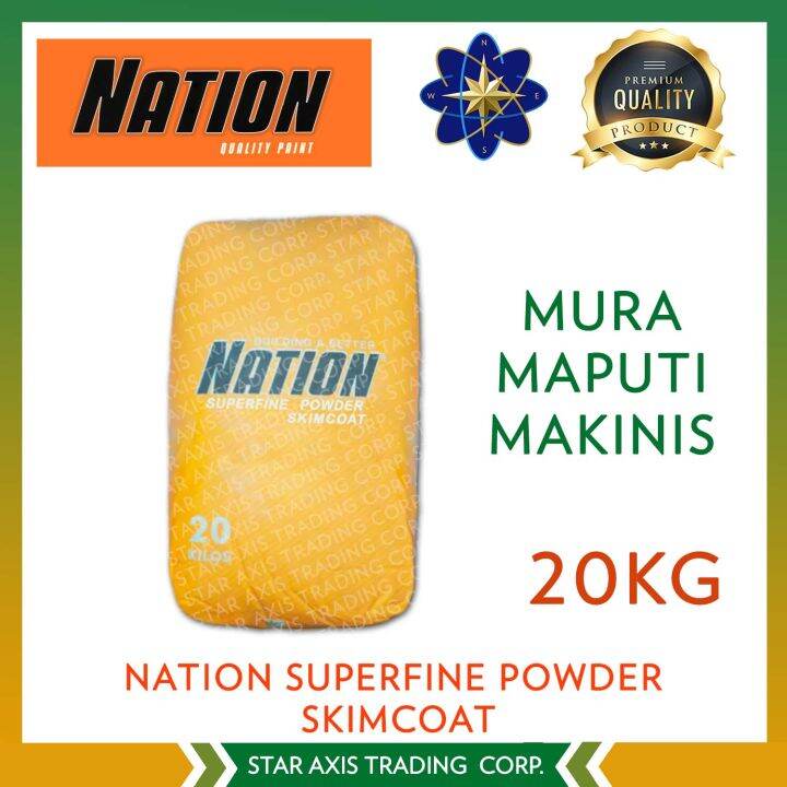 Boysen Nation Superfine Powder Skimcoat 20 kg Lazada PH