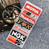 มอเตอร์ไซด์1ชุดหมายเลข93 Marquis Fox Brembo NGK &amp; N ส่วนประกอบขอบรถจักรยานยนต์สะท้อนแสงสติกเกอร์หมวกนิรภัยแต่งรถสติกเกอร์ไวนิลสำหรับยามาฮ่าซูซูกิฮอนด้า Kawasaki KTM DUCATI BMW Benharelli Vespa