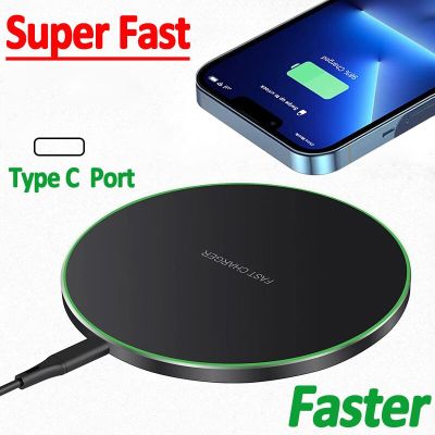Wireless Charger Pad For iPhone 14 13 12 11 Pro XS Max 8 X XR Induction 15W Fast Wireless Charging Pad For Samsung Xiaomi Huawei Wall Chargers
