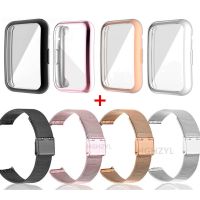 ♂✗ Pasek do zegarka Huawei Fit Band/Honor ES z metalową bransoletką Huawei folia ochronna do inteligentnych akcesoriów do zegarków