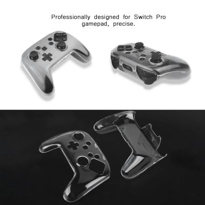 โปร่งใส Antiskid SHELL ป้องกันกรณีคริสตัล Gamepad สำหรับ SWITCH Pro