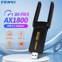 Fenvi 1800Mbps WIFI 6 USB Adapter Dual Band 2.4G5GHz Wireless WiFi Receiver USB 3.0 dongle การ์ดเครือข่ายสำหรับแล็ปท็อป PC Win 1011