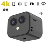 Mini WiFi IP กล้อง HD 4K การเฝ้าระวังความปลอดภัยแบบไร้สาย Micro Dual Cam Night Vision Smart Home Sports Monitor