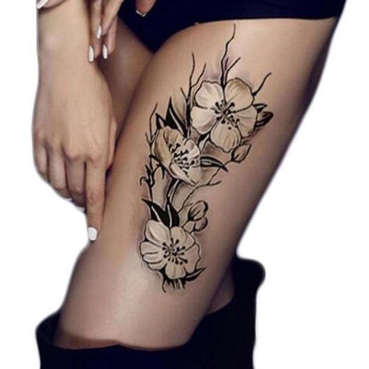 yf-body-art-tattoo-waterproof-unisex-plum-blossom-flower-arm-leg-sticker-temporary-tattoos