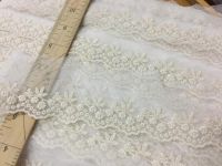 [HOT!] 5 Meters 5.5cm New Cotton Guipure Beige Embroidery Lace Trim Fabric DIY Sewing Garment Accessories Quilting Dress Meterial