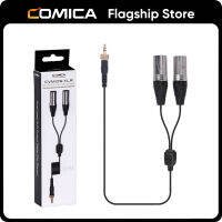 Comica CVM-DL-XLR(S) Dual-Head XLR สายส่งสัญญาณ3.5Mm TRS ตัวผู้ไปยัง Dual XLR ตัวผู้เอาต์พุตเสียงสเตอริโอสายส่งสัญญาณสำหรับกล้องวิดีโอสำหรับสเตอริโอสำหรับ Comica, Saramonic 1ทริกเกอร์2ไมค์3.5Mm