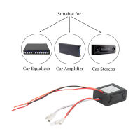 ตัวแปลงสัญญาณเอาต์พุตสูงเป็นต่ำ20Hz-20Hz ตัวแปลงสัญญาณเอาต์พุต RCA ลำโพงรถยนต์อเนกประสงค์กันน้ำสำหรับอีควอไลเซอร์เครื่องขยายเสียงรถยนต์