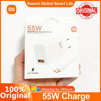 Original Xiao Mi 55W Adapter Fast Max Charger GaN EU Turbo ปลั๊กไฟ6A Usb Type C สำหรับ Mi 111010 Lite สีแดง Mi หมายเหตุ11