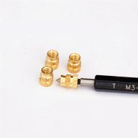 ✻♦❏ Thread Knurled M3 Brass Threaded Heat Set Heat Resistant Insert For 3D Printer Embedment Nut Hot Press Inlay Figure 50/100pcs