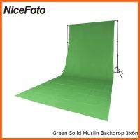 SALE ผ้าฉากสีเขียว Green Solid Muslin Backdrop 3x6m ##กล้องถ่ายรูป ถ่ายภาพ ฟิล์ม อุปกรณ์กล้อง สายชาร์จ แท่นชาร์จ Camera Adapter Battery อะไหล่กล้อง เคส