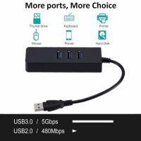 PzzPss 3พอร์ต USB 3.0ฮับ USB USB ไปยัง Rj45การ์ดเครือข่ายแลน USB อีเทอร์เน็ตอะแดปเตอร์สำหรับ Macbook หน้าจอแมค + สายชาร์จแบตเตอรี่ USB ไมโคร USB