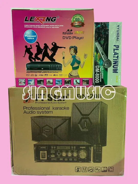 FT star ampifiyer speaker/lexing DVD Player Mini Mini karaoke set FREE
