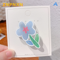 ZNPNXN กิ๊บหนีบผมทิวลิปหรูหราอุปกรณ์เสริมผมสไตล์เกาหลีสำหรับผู้หญิงกิ๊บติดหน้าม้าแบบเรียบง่ายสำหรับฤดูร้อนคลิปด้านข้างใหม่2023