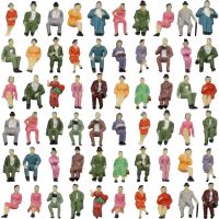 Limited Time Discounts 60Pcs All Seated 1:87 HO Scale Painted Figures People Passenger P87S