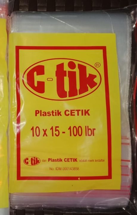 Plastik Bening C Tik Uk 10x15 Klip Ziplok Lazada Indonesia 4371