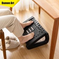 ☸ Massage footrest Adjustable Footrest Office Durable Tilting Footstool Relieve Leg Massage Surface Load Capacity Home Ergonomic