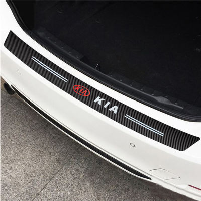 สติกเกอร์ติดแต่งกันชนหนึ่งฝาหน้าฝาหลังกระโปรงรถ90เส้นใยคาร์บอนซม. สติกเกอร์ติดรถแต่งกันชนประตูท้ายหลังรถสำหรับ Kia Amanti เมืองหลวง Cerato Ceed K3 K5 K7 K9ที่เหมาะสมที่สุด Picanto Ray Rio Soul Sportage Visto