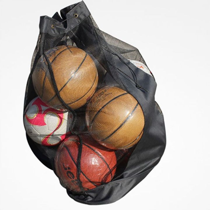 enddiiyu-อ๊อกซ์ฟอร์ด-ถุงตาข่ายใส่ของ-สีดำสีดำ-เชือกหูรูด-ถุงเก็บลูกบอล-สะดวกสบายๆ-จุได้มาก-ฟุตบอลลูกฟุตบอล