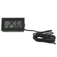 NEW Digital LCD Temperature Gauge Probe Sensor -50°C TO +110°C Range