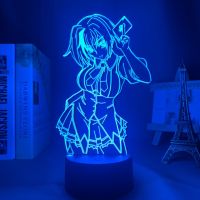 High School DxD Toujou Koneko Anime Led Light for Bedroom Decor Nightlight Kids Birthday Gift Manga Night Light Room Table Lamp