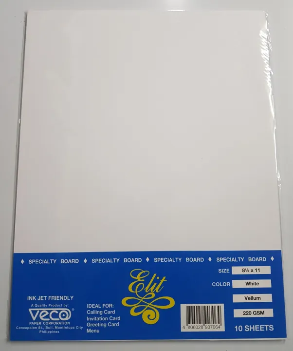 VELLUM PAPER 10PCS/PACK 8 1/2X 11 | Lazada PH