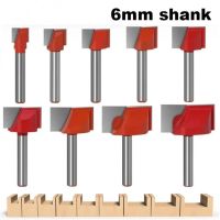 【LZ】 6mm Shank Cleaning Bottom Router Bits Diameter Carbide Cutters For Wood Milling Cutter Woodworking Surface Planing Router