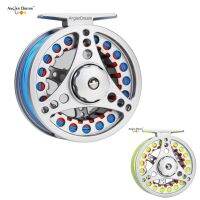 ANGLER DREAM Fly Fishing Reel Fly Reel With Line Combo Large Arbor Aluminum Fishing Accessories Yellow And Blue Fishing Reel Fishing Reels