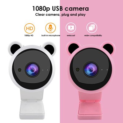 ZZOOI Desktop Camera With Built-in Microphone Video Camera For Live Broadcast Youtube Night Webcam With Microphone Full