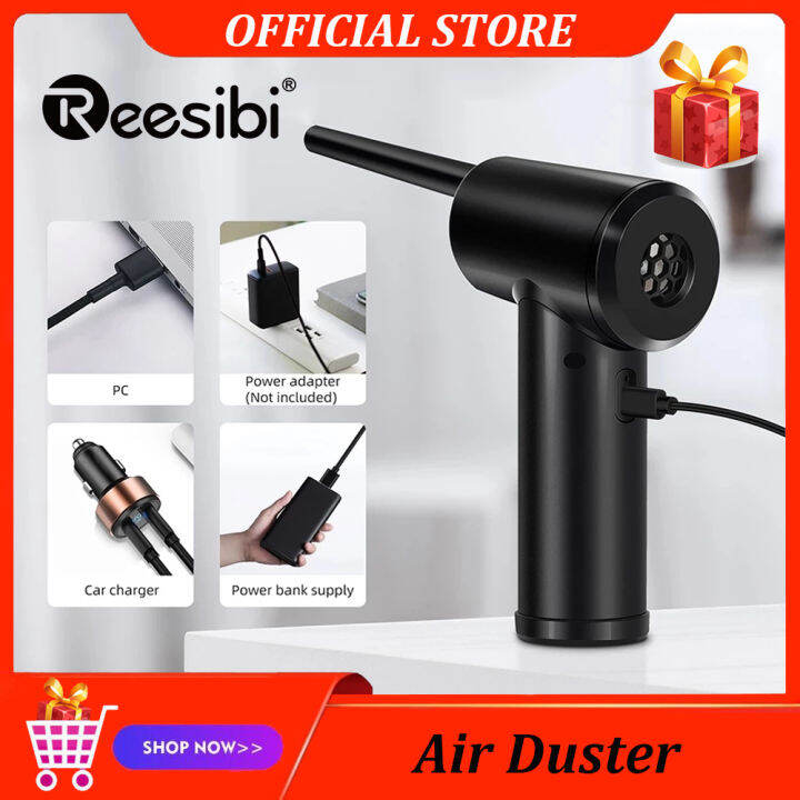 Reesibi Electric Air Duster Blower Cordless PC Keyboard Cleaner