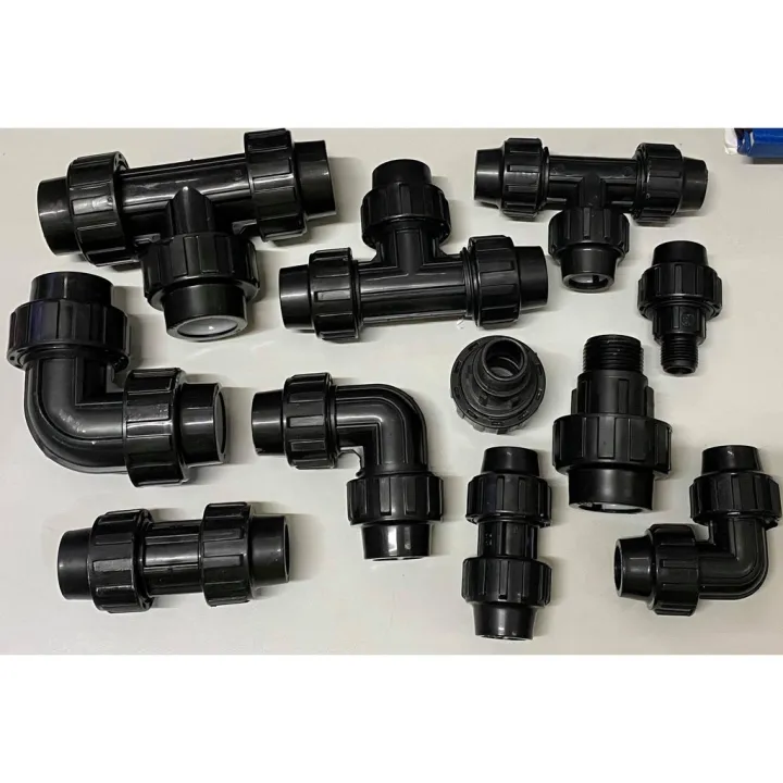 4a9JKffM pe compression fittings black ecodex elbow neltex tee coupling ...