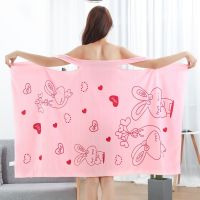 Cartton Unicorn Superfine Fiber Bath Towels Fashion Lady Wearable Fast Drying Magic Bath Towel Beach Spa Bathrobes Bathing Skirt