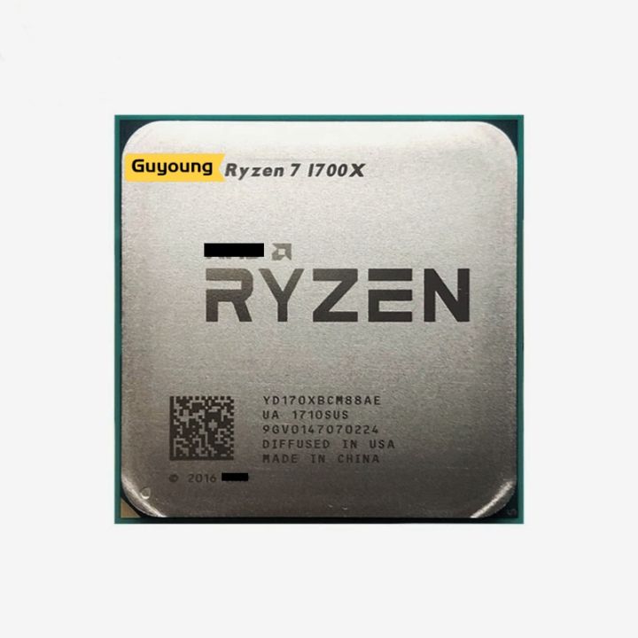 Ryzen 7 1700X R7 1700X 3.4 GHz GAMING Zen 0.014 Eight-Core CPU ...