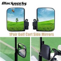 1Pair Universal Golf Cart Side Mirrors Folding Rearview Mirror For Ezgo Club Car Yamaha Star Zone Carts Replacement Accessories