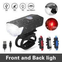 [front and back light]USB led bike light Bicycle Rear Light LED USB Rechargeable Waterproof Water front and rear lights