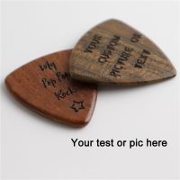 Wood Guitar Pick Acoustic Electric Bass Plectrum Mediator Musical Instrument Guitar Parts Accessories Customized